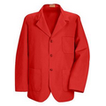 Red - Red Kap Men's 3 Button Lapel/Counter Coat